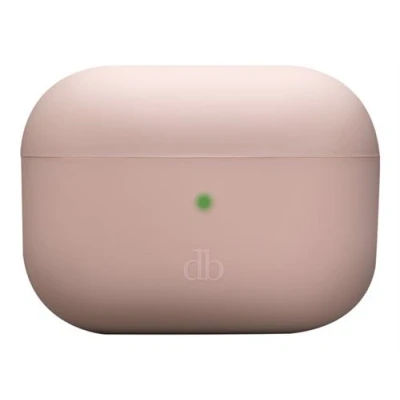 Image de dbramante1928 Costa Rica Étui pour écouteurs sans fil silicone, plastique recyclé sable rose Apple AirPods Pro (2e génération)