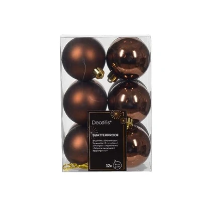 Afbeelding van Kerstbal kunststof d6 cm esprss 12st kerst Decoris