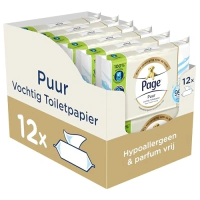 Afbeelding van Page Puur Vochtig Toiletpapier 38ST
