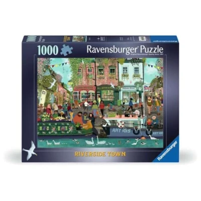 Afbeelding van Ravensburger Puzzle 12000814 Riverside Town 1000 Teile für Erwachsene und Kinder ab 14 Jahren
