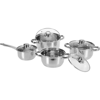 Afbeelding van Excellent Houseware Pannenset 8 delig RVS