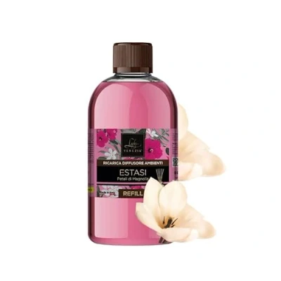 Afbeelding van Lady Venezia navulverpakking voor geurdispenser, navulverpakking, diffuser, 500 ml, gemaakt in Italië (magnolia)