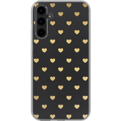 Afbeelding van imoshion hoesje Geschikt voor Samsung Galaxy A34 (5G) Siliconen Design Meerkleurig / Golden Hearts