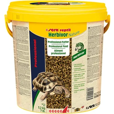 Afbeelding van Sera reptil Professional Herbivor Nature tweecomponentenvoeder voor herbivore reptielen 10 liter