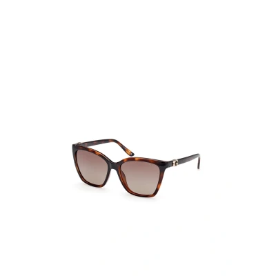 Afbeelding van Guess Zonnebril Dark havana brown polarized, Dames, Maat: 56, polarized
