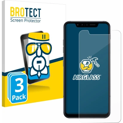 Afbeelding van BROTECT Screenprotector voor LG G8s ThinQ Folie Beschermfolie Beschermglas transparant (3 Stuks)
