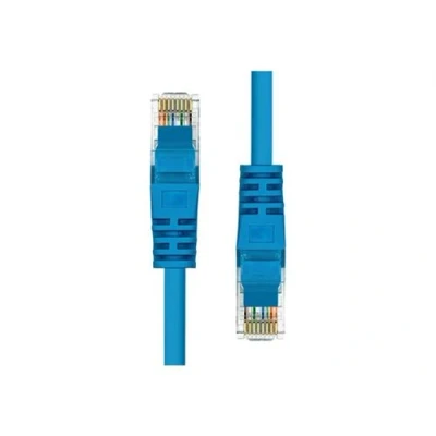 Image de ProXtend Cordon de raccordement RJ 45 (M) pour 50 cm UTP CAT 5e moulé, sans crochet bleu