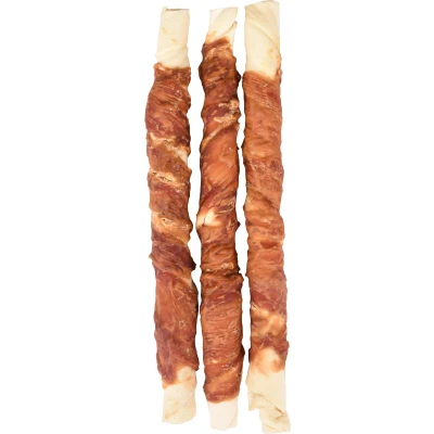 Afbeelding van Hondensnack R&#039;Hide Duck Wrapped Stick 20 mm x 28 cm 3 stuks