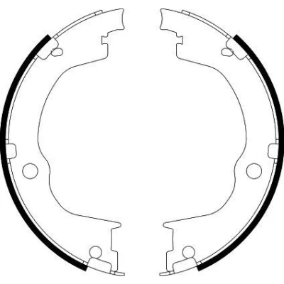 Afbeelding van HELLA 8DA 355 050 791 Handrem Zonder handremhefboom CHEVROLET: Captiva, OPEL: Antara