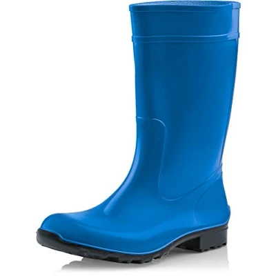 Afbeelding van Ladeheid LA LMG 930 Elke Dames Regenlaarzen Rubber Enkelhoogte PVC Waterdicht Blauw 39