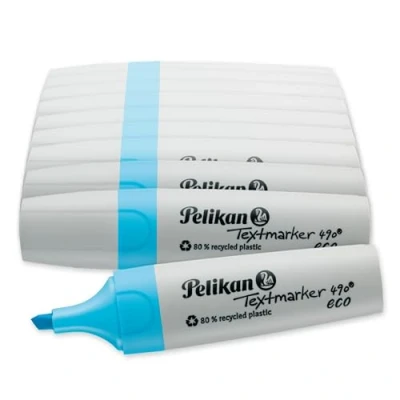 Afbeelding van Pelikan tekstmarker 490 Eco Blauw 1 stuk