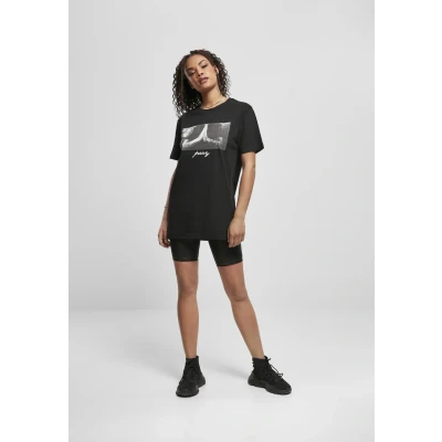 Afbeelding van Mister Tee Tshirt print, Dames, Maat: Medium, Black