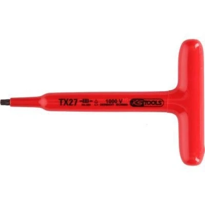Afbeelding van KS Tools, Inbussleutel, T greep Torx stiftsleutel met beschermende isolatie, T27, 160 mm