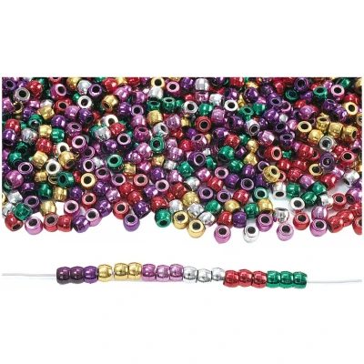 Afbeelding van Colorations Rijgkralen Metallic Kleur in Zak, 453 gram