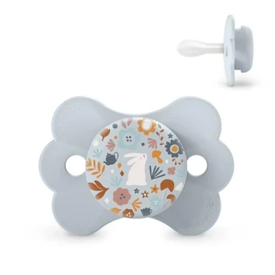 Afbeelding van Suavinex, fopspeen voor baby&#039;s van 0/6 maanden, met symmetrische speen SX Pro siliconen, omkeerbaar, plat, flexibel, respecteert de ontwikkeling mond, pasgeborenen