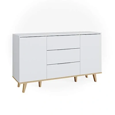Afbeelding van Vicco Dressoir Nautica, Wit/Wit, 138 x 82 cm