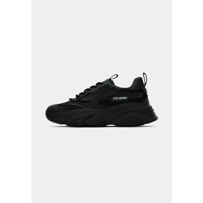 Afbeelding van Steve Madden Possession Sneakers laag, Dames, Maat: 36, Black Textiel/ synthetisch
