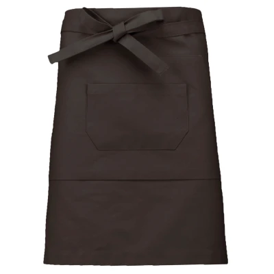 Afbeelding van Schort/Tuniek/Werkblouse Unisex One Size Kariban Chocolate 65% Polyester, 35% Katoen