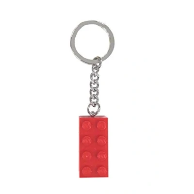 Afbeelding van LEGO Sleutelhanger Rood Steentje Blokje