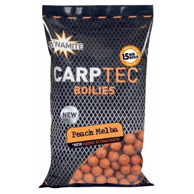 Afbeelding van Dynamite Baits Carptec Peach Melba Boilies 15mm (900g)