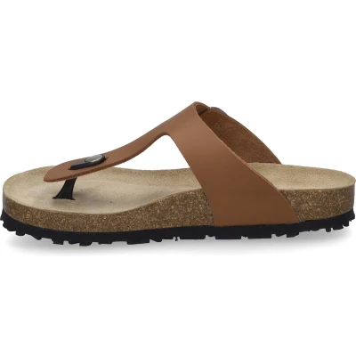 Afbeelding van Josef Seibel Hermine Teensandalen, Dames, Maat: 45, Cognac Leer