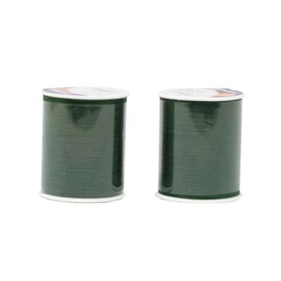 Afbeelding van Korbond 2 x 320 m groen multifunctioneel garen voor handnaaimachines, naaien, quilten, handwerk, reparaties en verfraaien