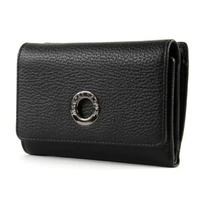 Afbeelding van Mandarina Duck Mellow Leather Portafoglio, damesportemonnee, zwart., Vliegenhouder