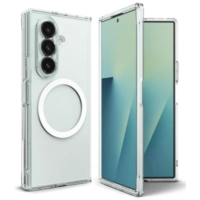 Afbeelding van Ringke Fusion Magnetic compatibel met Samsung Galaxy Z Fold 7 hoesje, magnetische accessoires, schokbestendig hoesje goede grip Clear