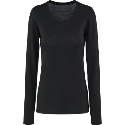 Afbeelding van Falke Langarm Hemd black, Dames, Maat: Large, Black