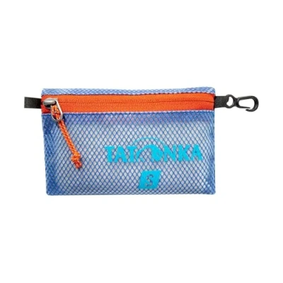 Afbeelding van Tatonka Zak met ritssluiting, plat opbergsysteem en documententas in verschillende maten set, transparant, waterdicht robuust, blauw, S (15 x 10 cm)