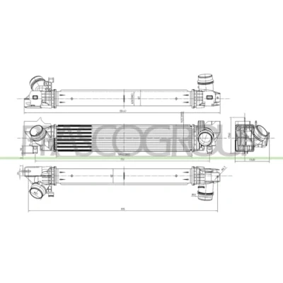 Afbeelding van PRASCO MN312N001 Intercooler met snelkoppelingen MINI: Hatchback