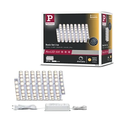 Afbeelding van Paulmann MaxLED 500 LED strip basisset Warm wit 18W 3m