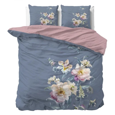 Afbeelding van Dekbedovertrek 2 Persoons 200x200 Sleeptime Microvezel Blauw