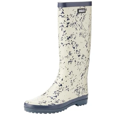 Afbeelding van Aigle Eliosa PT Regenlaarzen, Dames, Maat: 40, Beige Natuurrubber