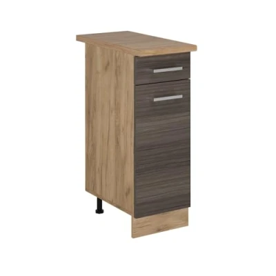 Afbeelding van Vicco Keukenonderkast R Line, Edel grijs/Krachtige Eik goud, 30 cm , WB