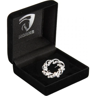 Afbeelding van HORKA Plastronspeld Crown Zilver One Size Agradi.be