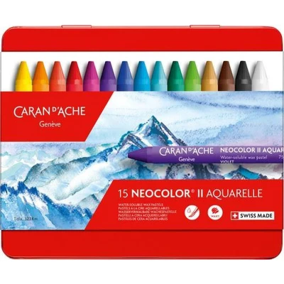 Afbeelding van Waskrijt Caran d&#039;Ache neocolor II 15stuks assorti