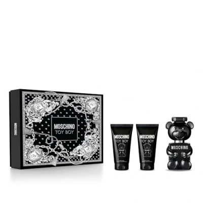Afbeelding van Moschino Toy Boy Giftset 50 ml eau de parfum spray + showergel aftershave balm cadeauset voor heren