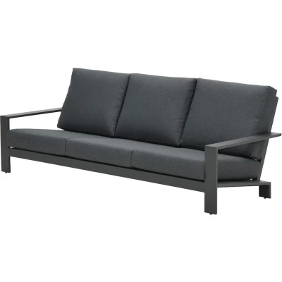 Afbeelding van Lincoln 3 zits bank L230 carbon black/reflex black Aluminium Garden Impressions