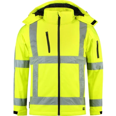 Afbeelding van Tricorp Hi Vis Softshell Jas RWS 403003 Geel Maat 5XL