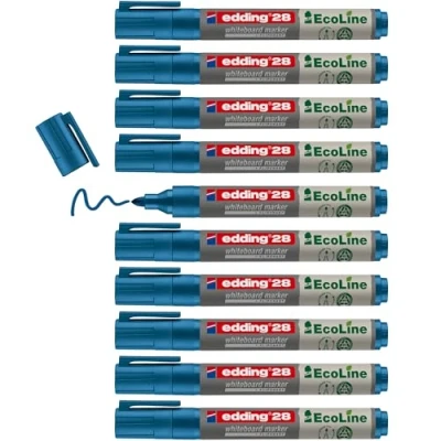 Afbeelding van Viltstift edding 28 whiteboard Ecoline rond 1.5 3mm blauw