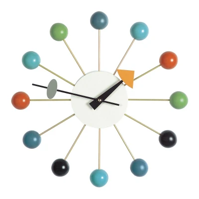 Afbeelding van Vitra Ball Clock Wandklok Veelkleurig Pot Interieur