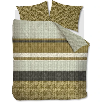Afbeelding van Beddinghouse Darren dekbedovertrek Lits Jumeaux 240x200/220 Groen