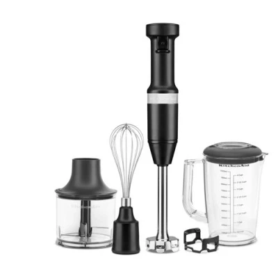 Image de KitchenAid Mixeur Plongeant Avec Accessoires 5khbv83 Matte Black