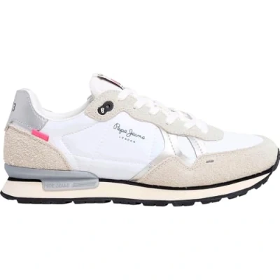 Afbeelding van Pepe Jeans BRIT FLY Sneakers laag, Dames, Maat: 37, Off white Polyester