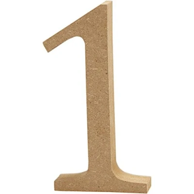 Afbeelding van Houten Cijfer 1 13 Cm