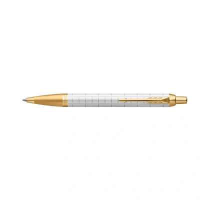 Afbeelding van Parker Im Premium Balpen, Medium, In Giftbox, Pearl (wit/goud) Balpen