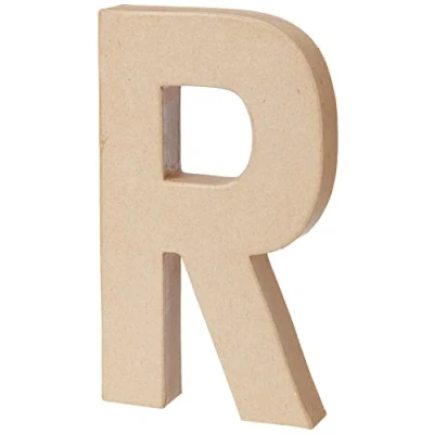 Image de Creotime papier mâché lettre R 205 cm