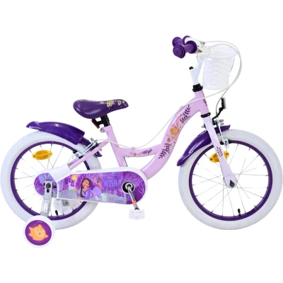 Afbeelding van Wish Kinderfiets Meisjes 16 inch Paars Twee handremmen