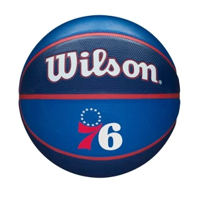 Afbeelding van Basketball Ball Wilson NBA Tribute Philadelphia Blue One size